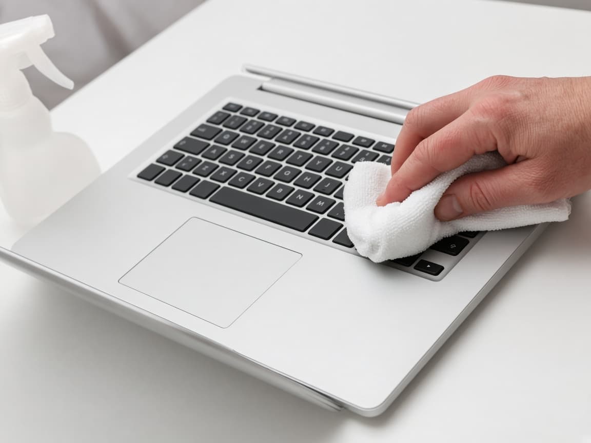 Čištění a servis repasovaného notebooku před prodejem