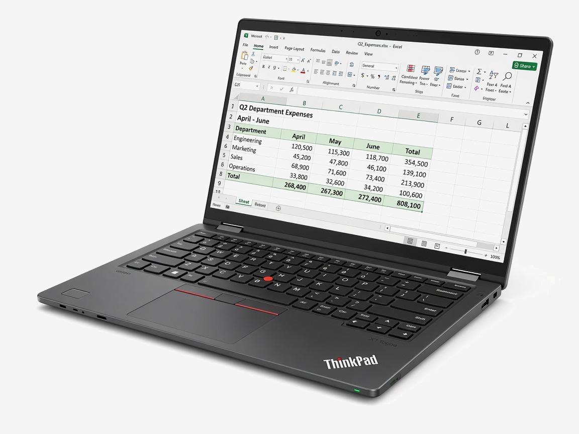 Lenovo ThinkPad X1 Yoga 4. generace otevřený šikmo